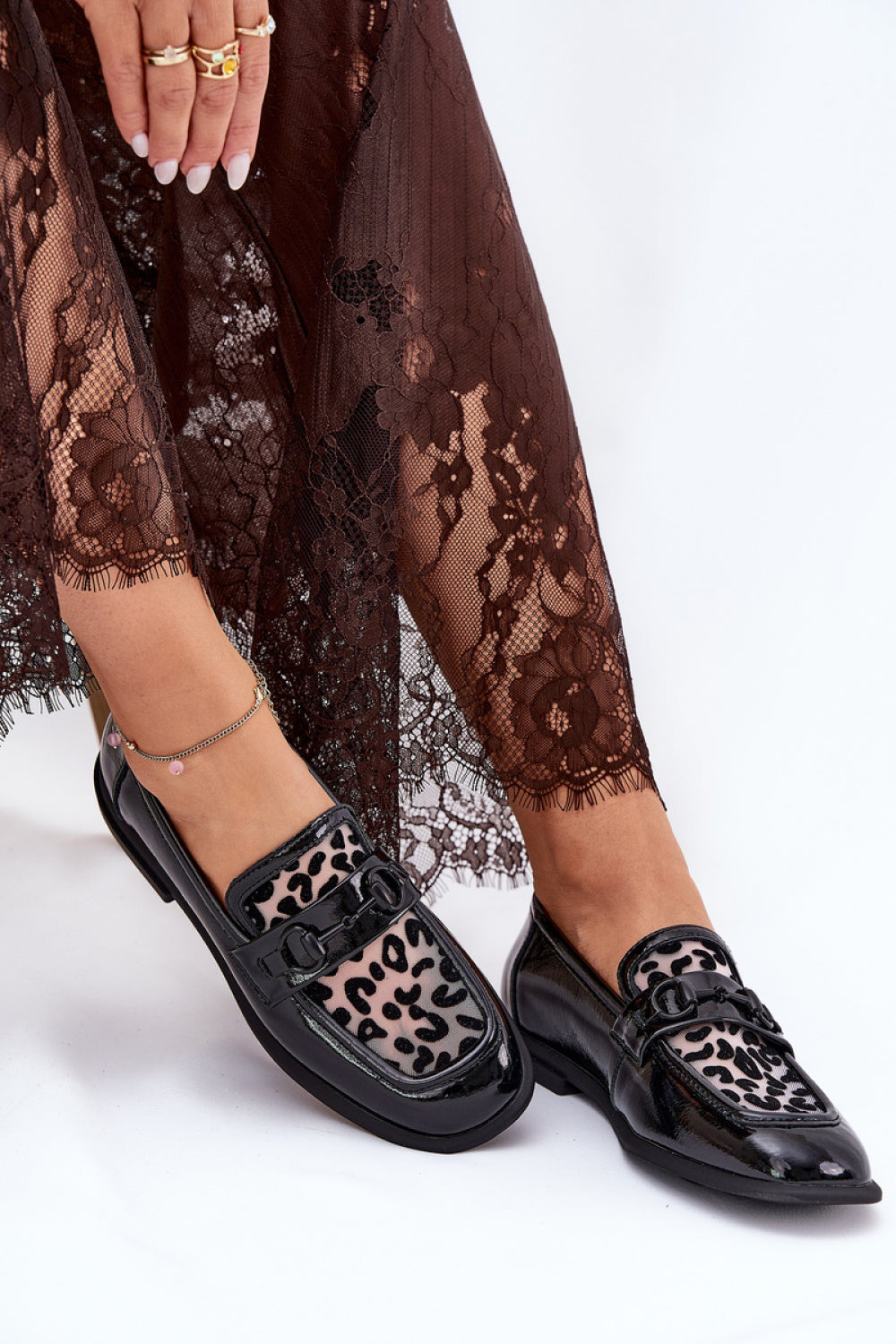 Step In Style Vinceza Black Mesh Flat Moccasins - view 3