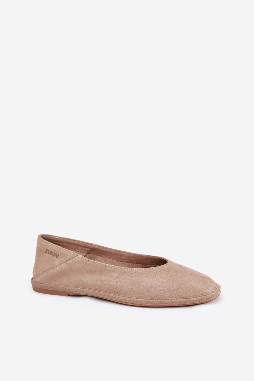 Step In Style Beige Suede Ballet Flats - view 2