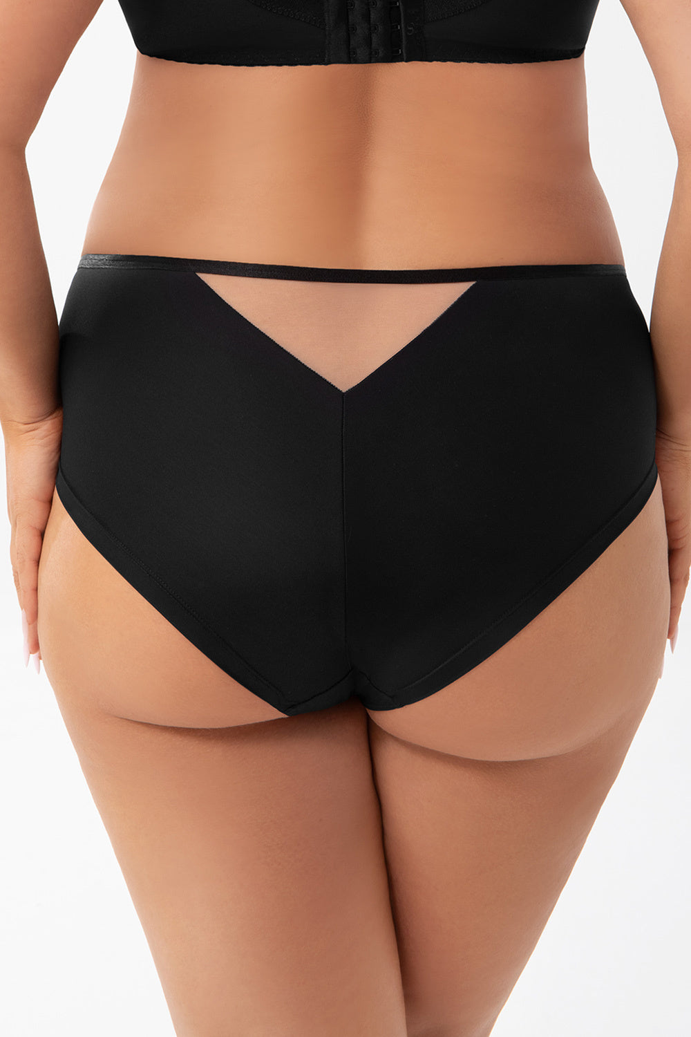 Gorsenia Lingerie Daniela Black Mesh Knickers - view 3