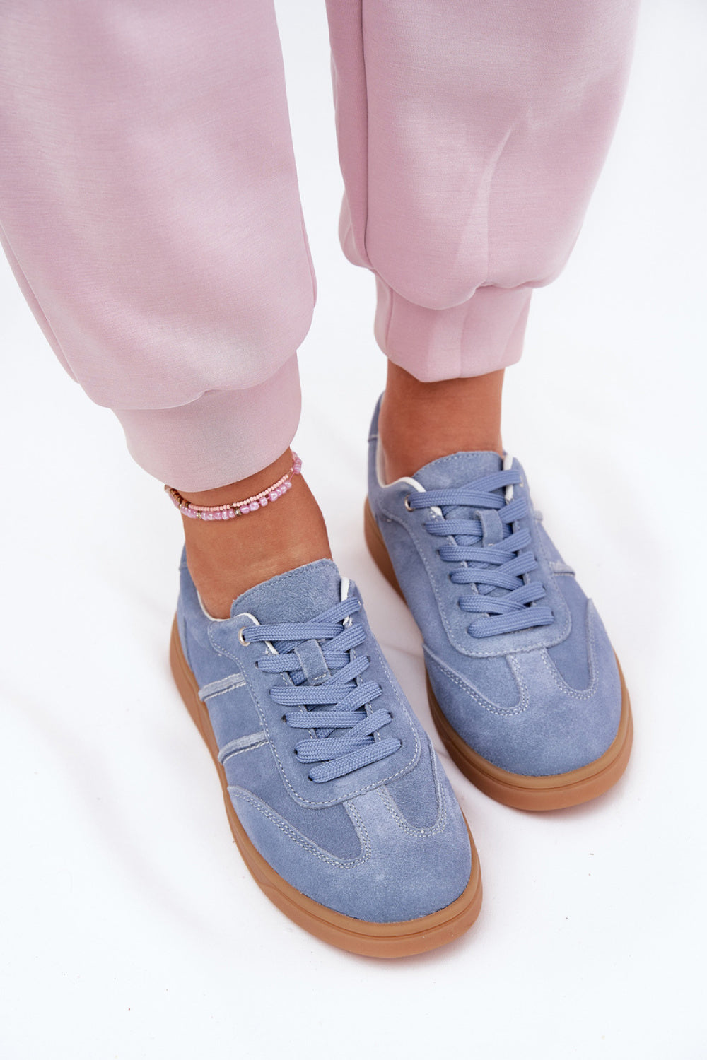 Step In Style Blue Suede Trainers - view 3