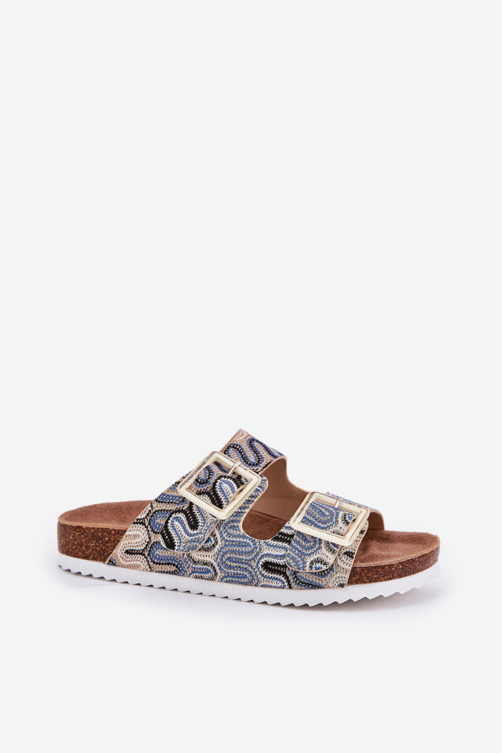 Step In Style Beige Sequin Platform Flip Flops - view 2