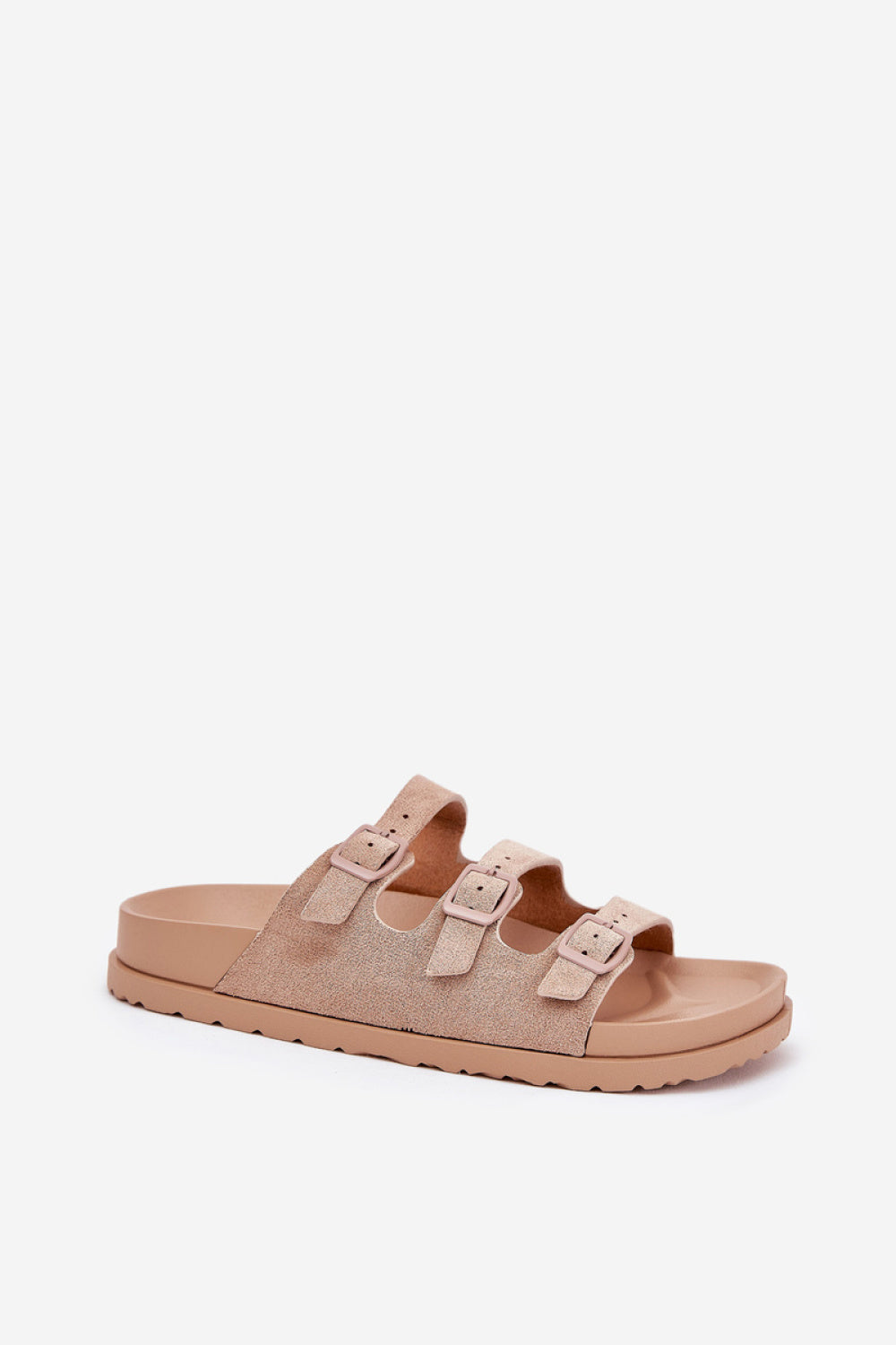 Step In Style Uliri Beige Faux Suede Flip Flops - view 2