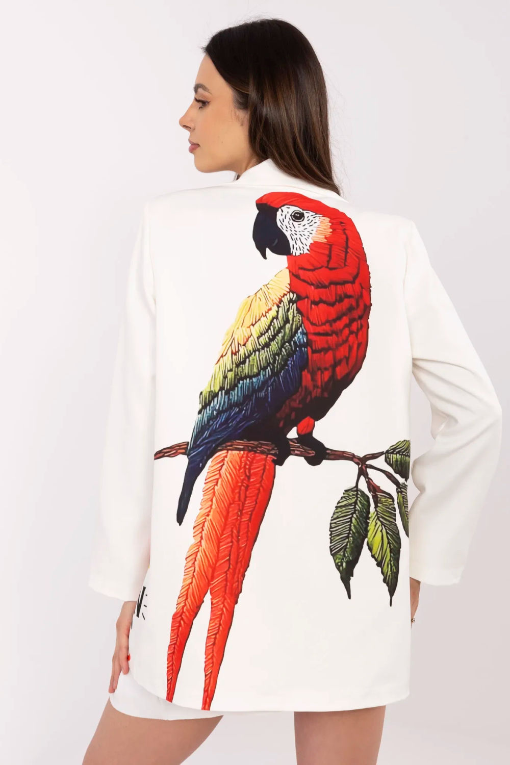 Italy Moda Ecru Long Sleeve Jacket - view 3