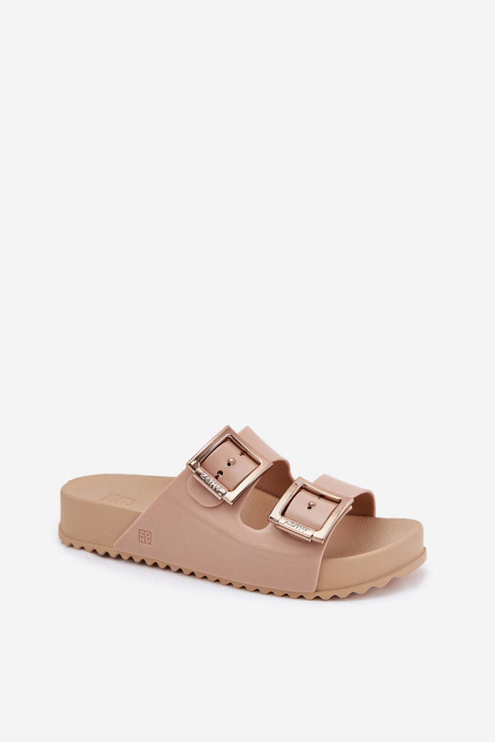 Step In Style Zaxy Beige Platform Flip Flops - view 2