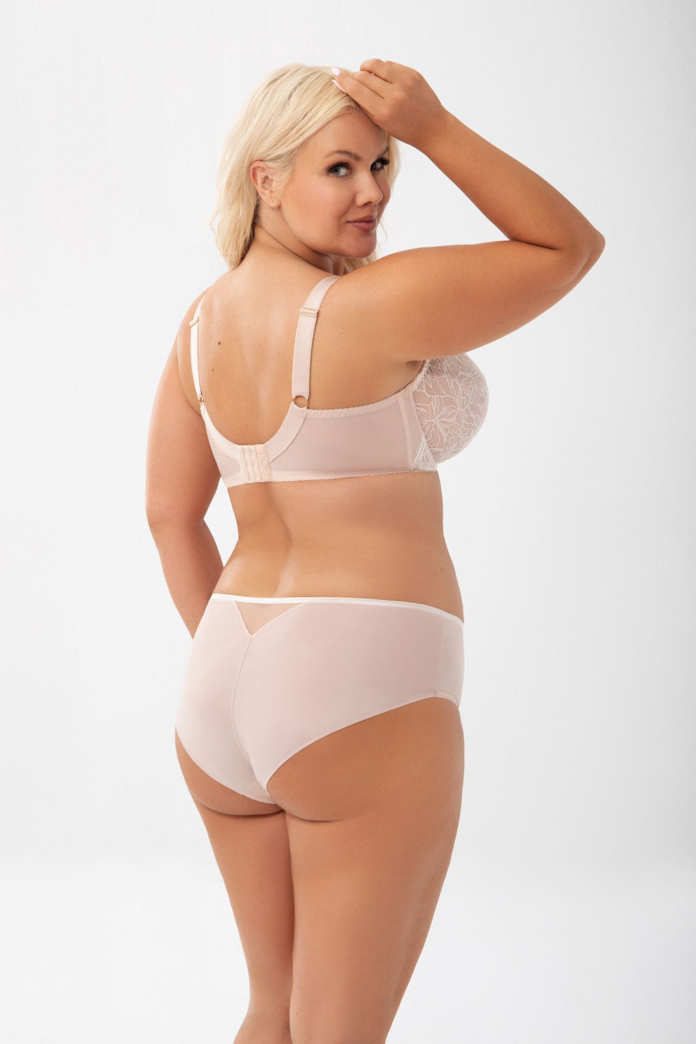 Gorsenia Lingerie Mirella Beige Lace High Waisted Knickers - view 3