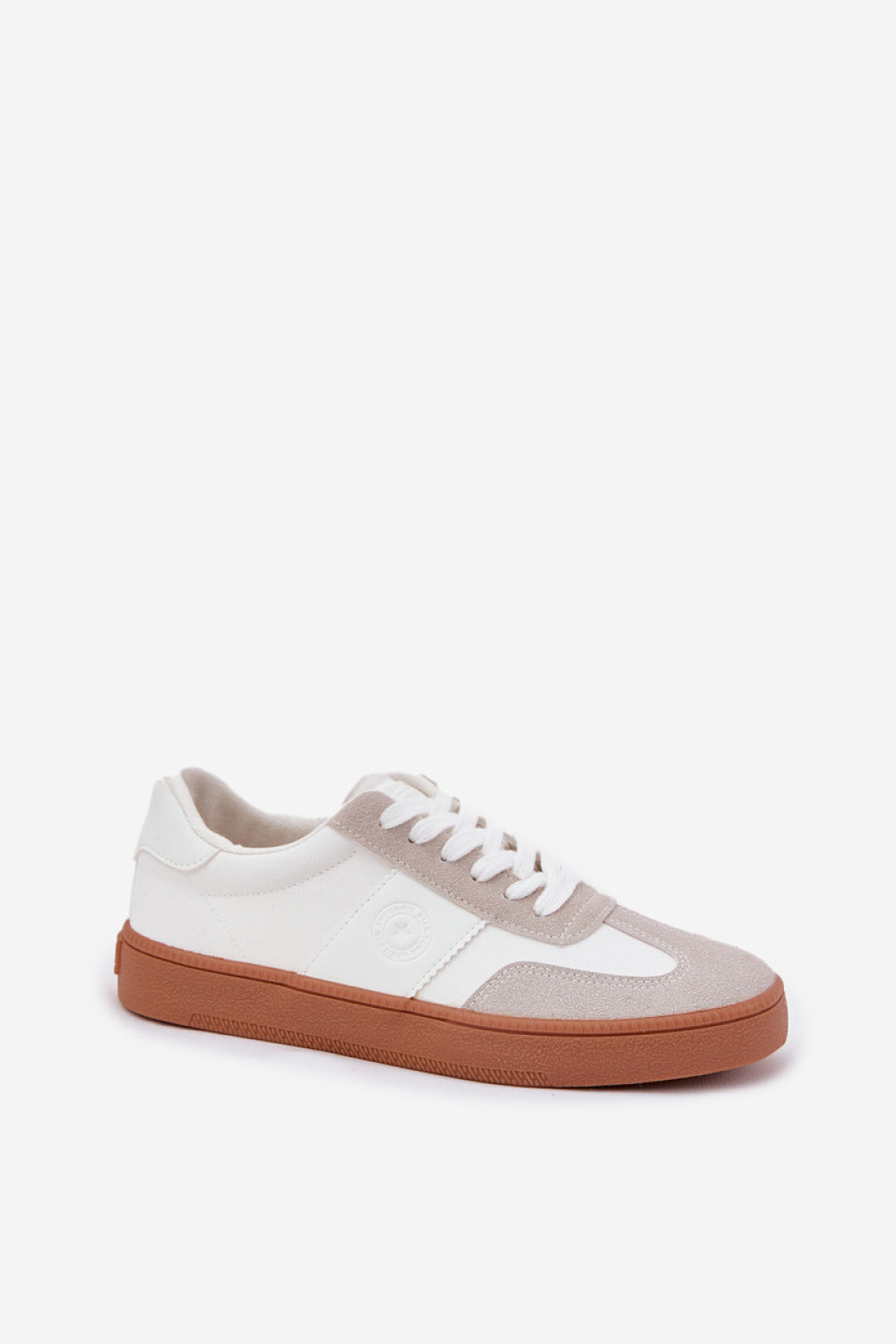 Step In Style White Faux Suede Trainers - view 2