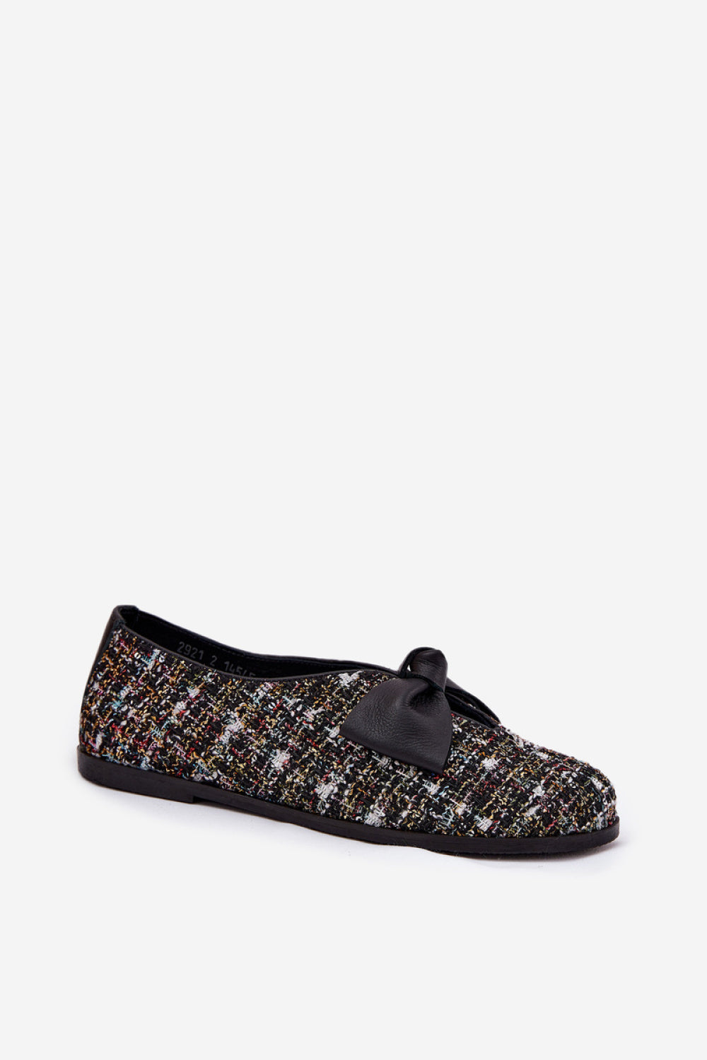 Step In Style Laura Messi Black Leather Ballet Flats - view 2