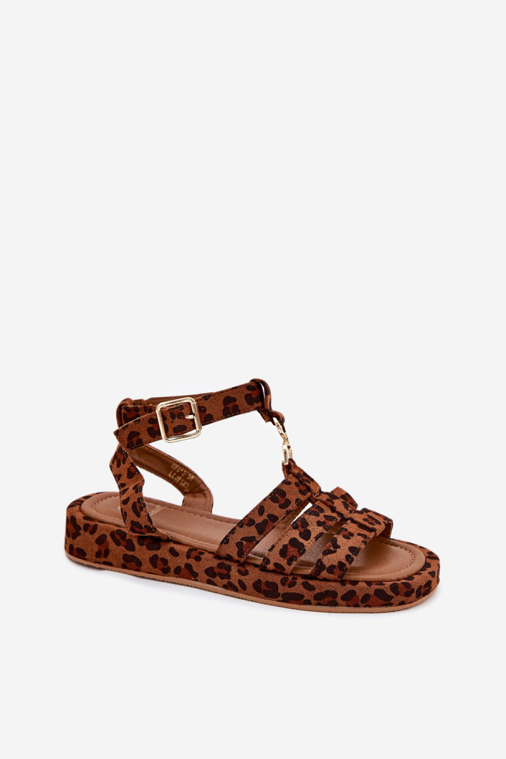 Step In Style Kartia Leopard Print Faux Suede Platform Sandals - view 2
