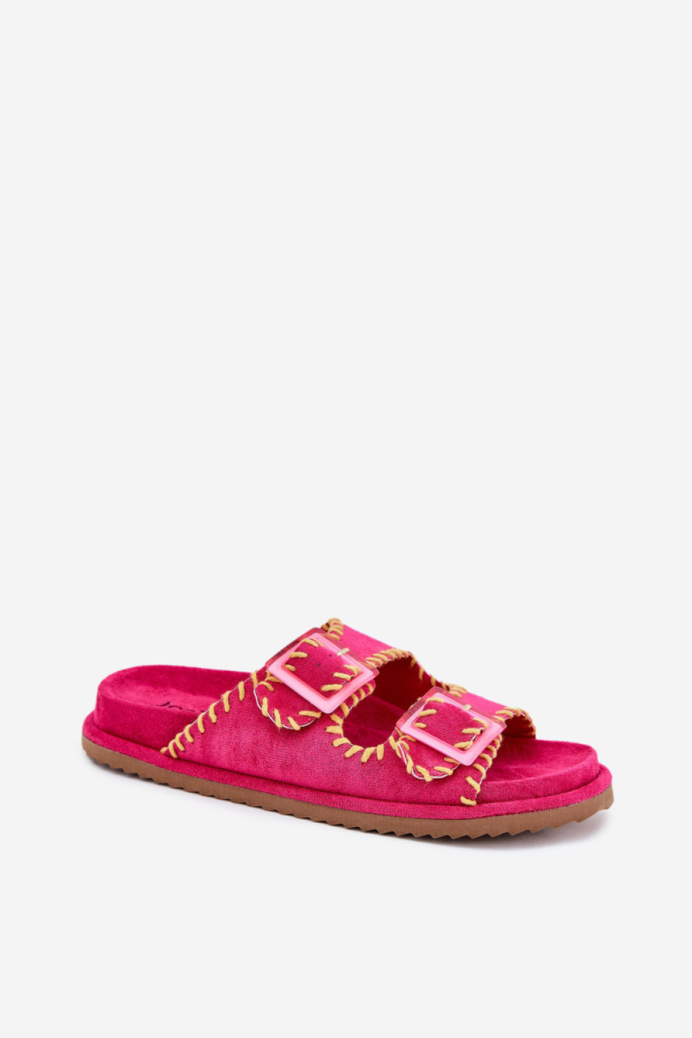 Step In Style Visley Fuchsia Faux Suede Flip Flops - view 2