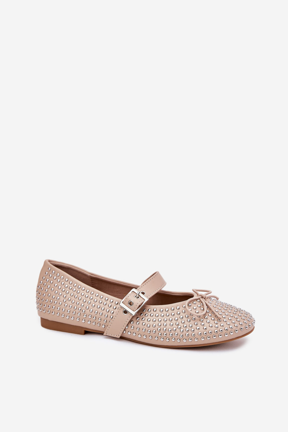 Step In Style Zdivisa Beige Faux Leather Ballet Flats - view 2