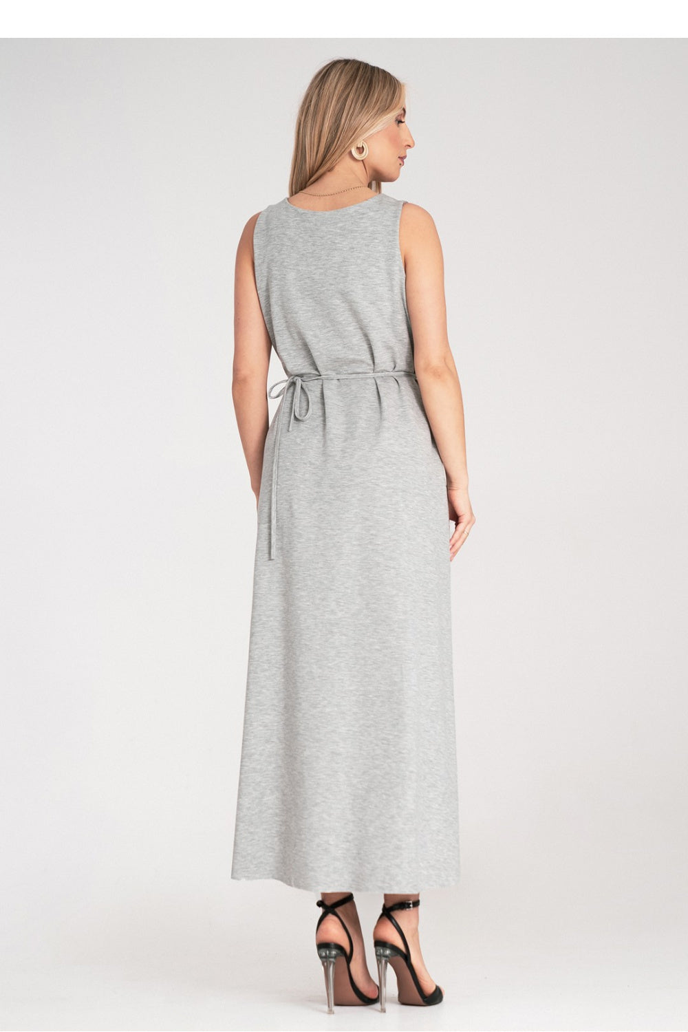 Figl Grey Maxi Flared Dress - view 3