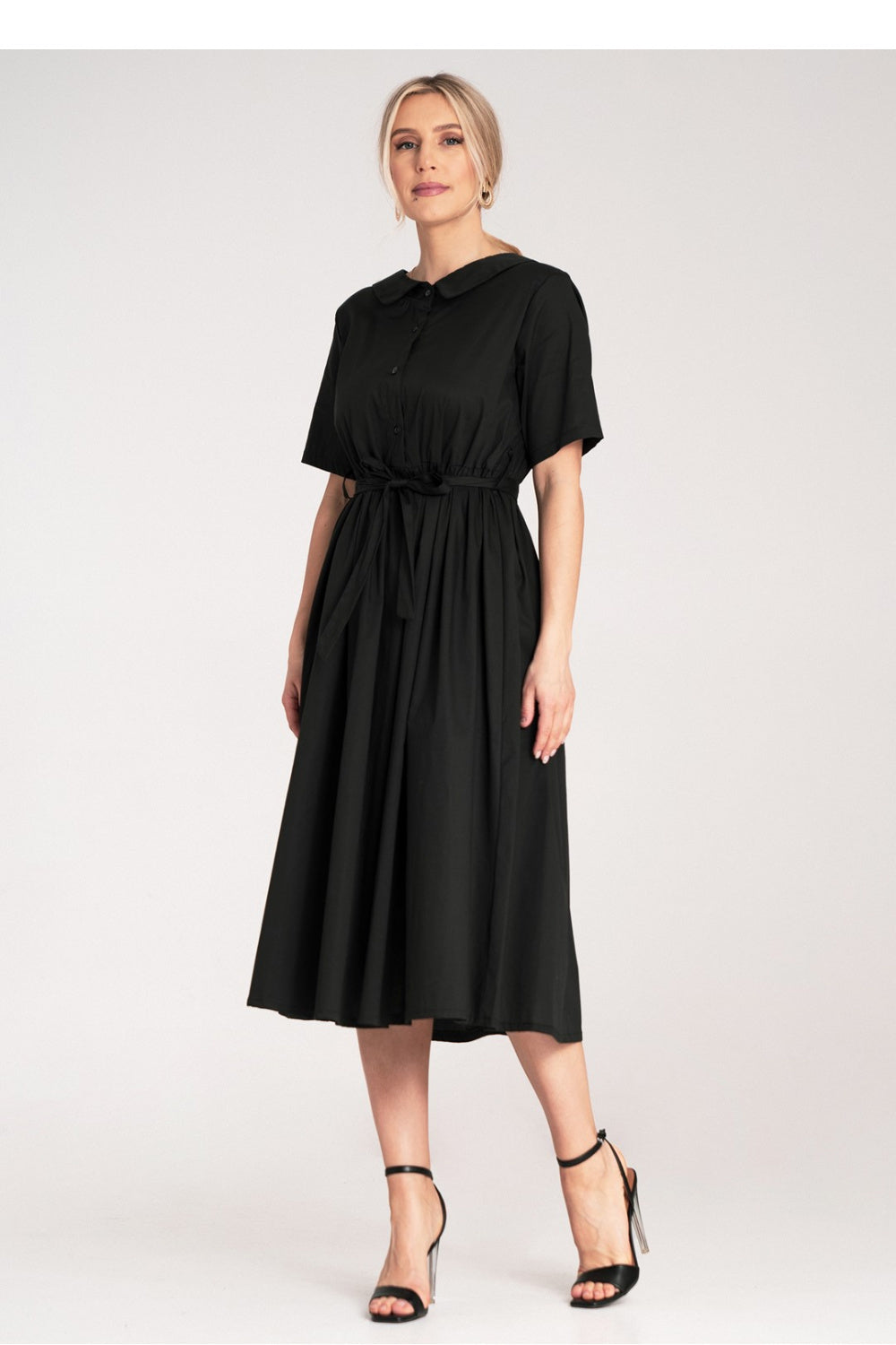 Figl Black Midi A-Line Dress - view 2