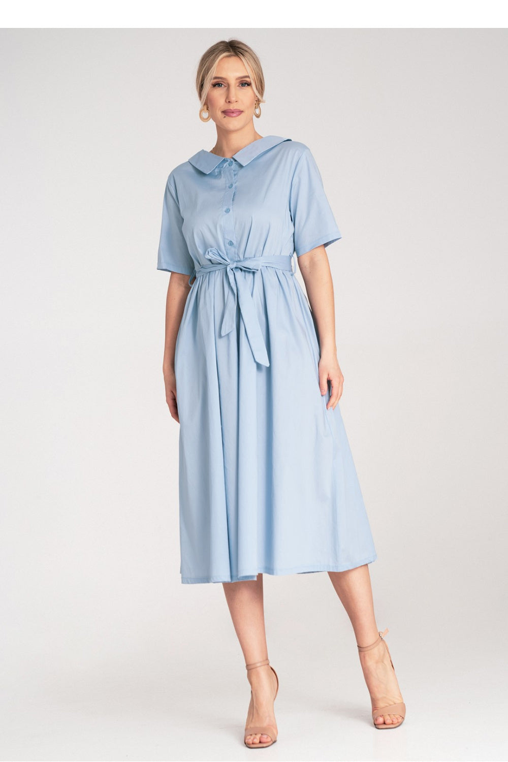 Figl Blue Midi A-Line Dress