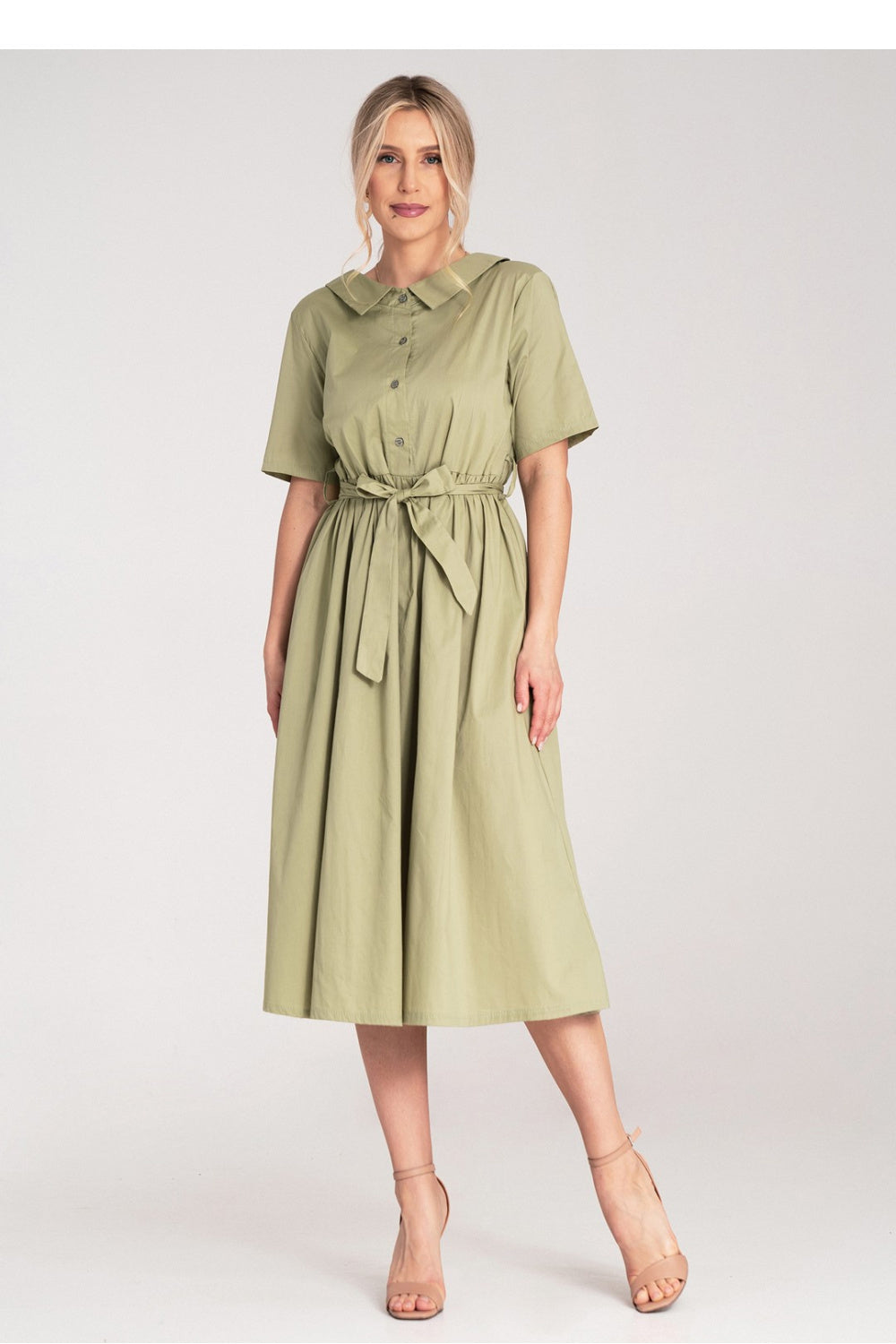 Figl Green Midi A-Line Dress