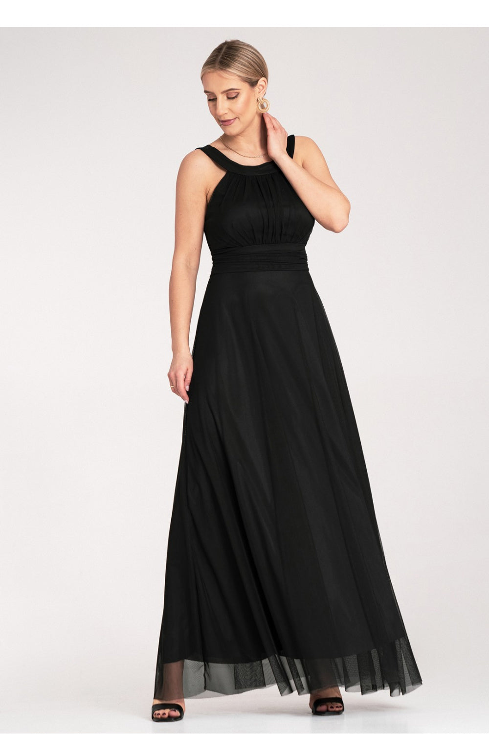 Figl Black Maxi Evening Dress