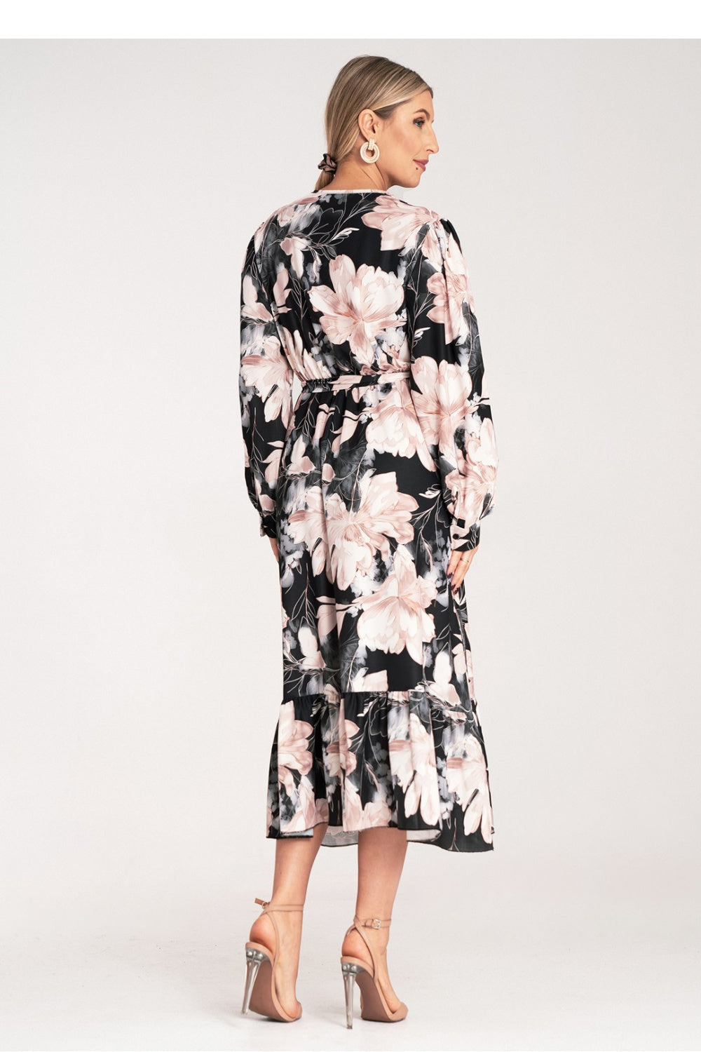 Figl Black Maxi Floral Dress - view 3
