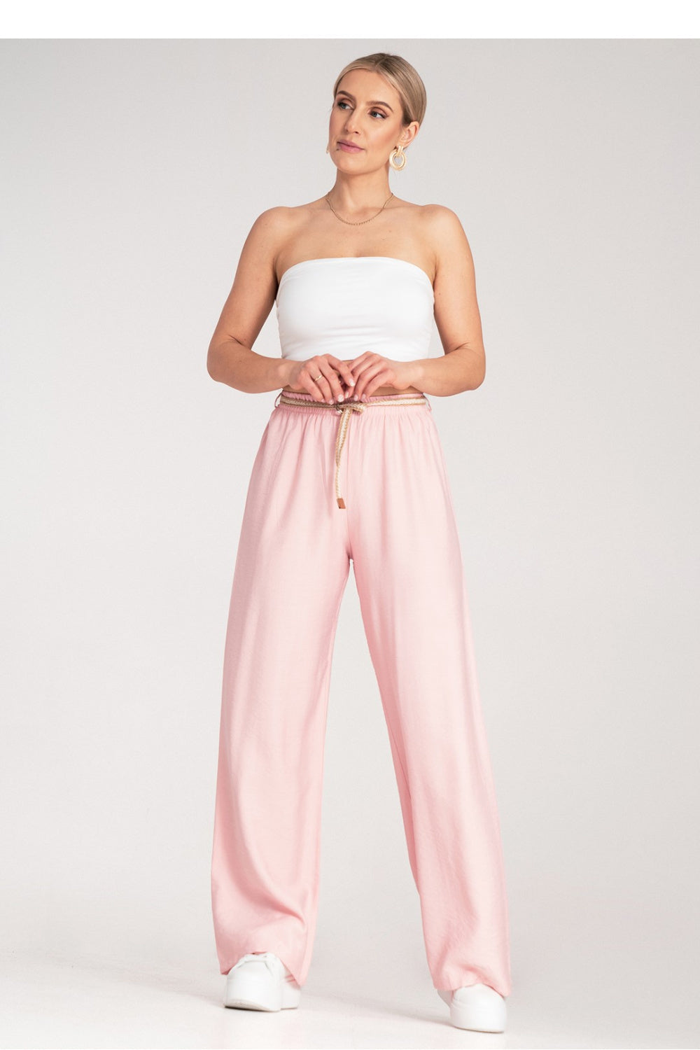 Figl Pink Viscose Trousers - view 2
