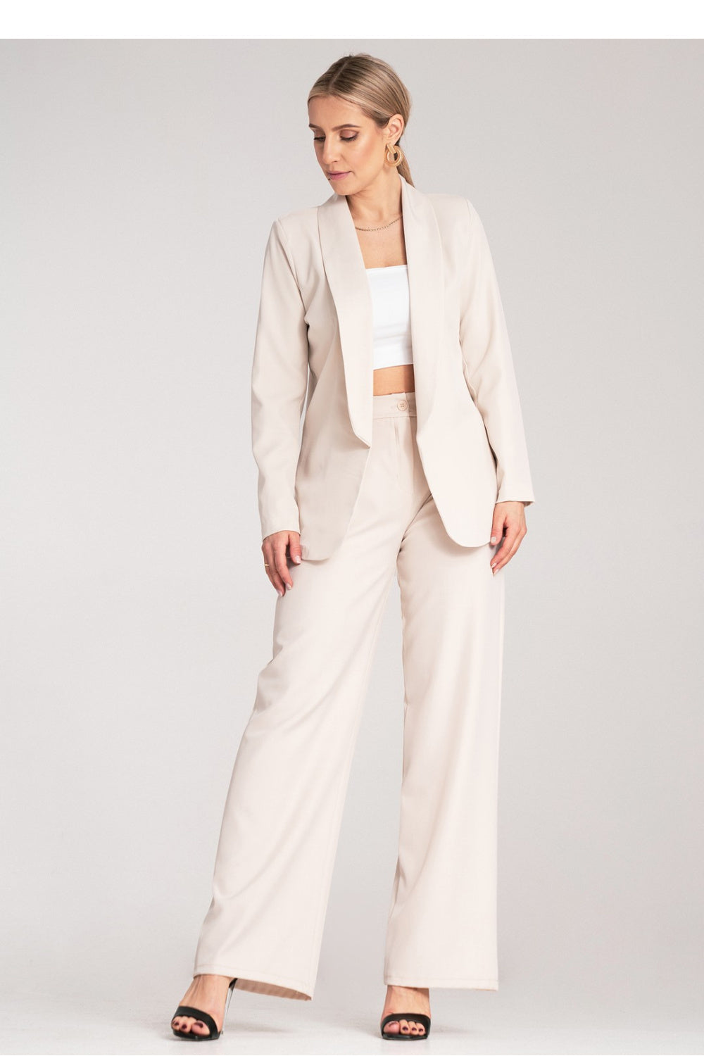 Figl Light Beige Long Sleeve Jacket