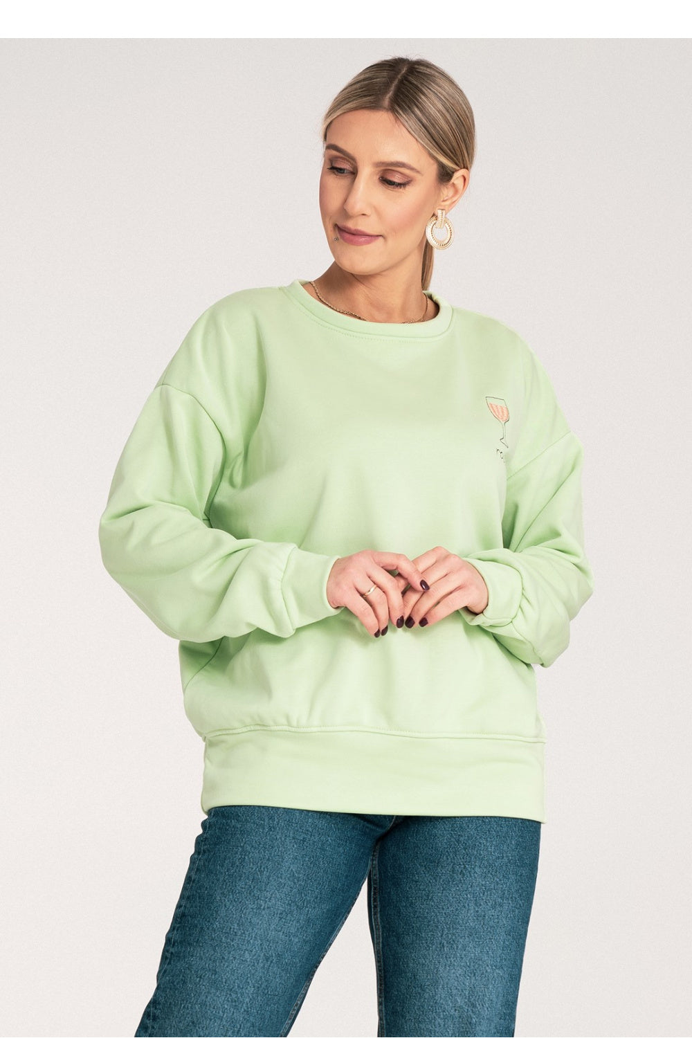 Figl Green Long Sleeve Sweatshirt - view 2