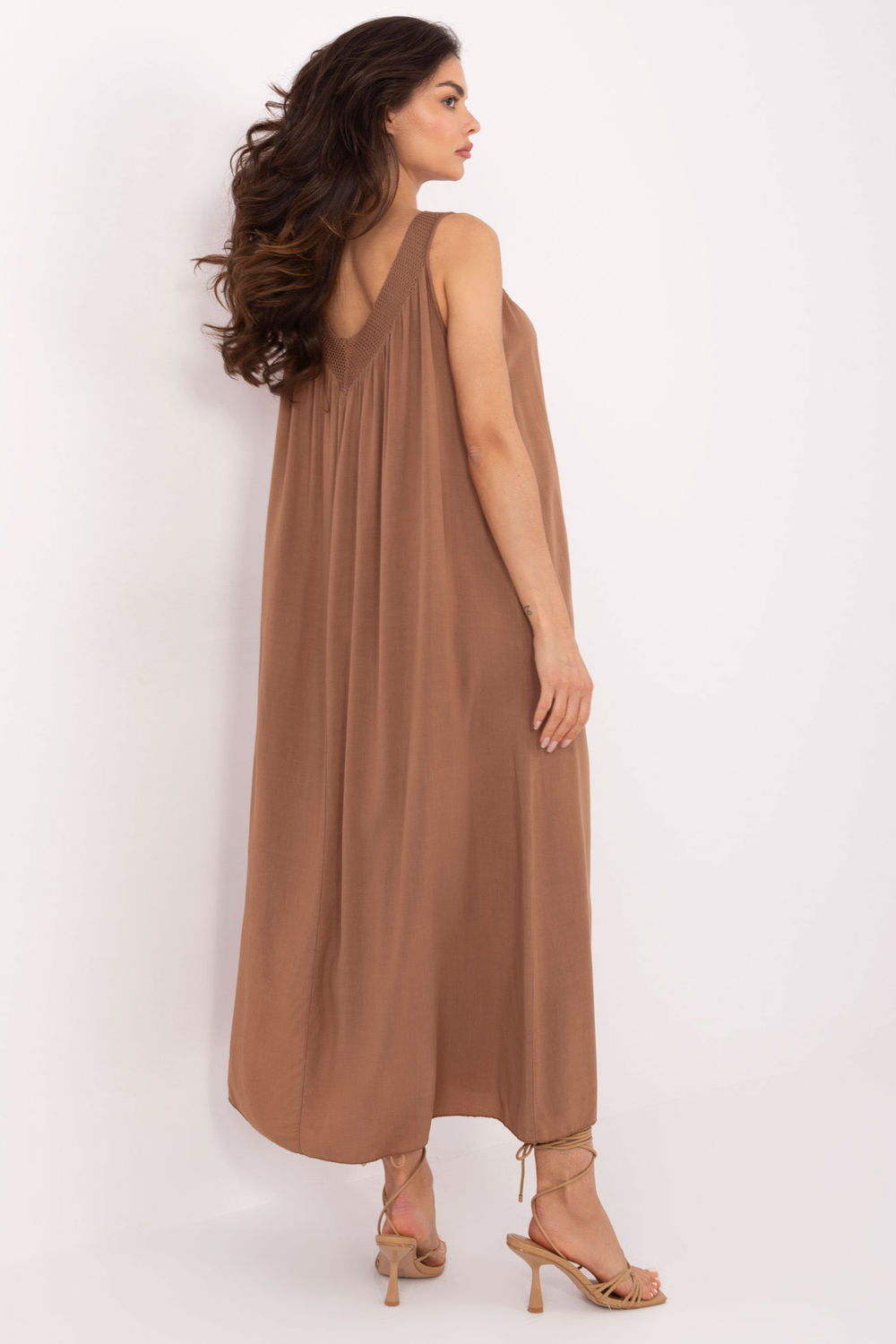 Och Bella Brown Midi Oversized Dress - view 3