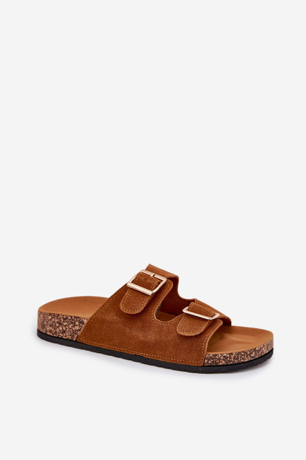 Step In Style Lunera Camel Faux Suede Platform Flip Flops - view 2