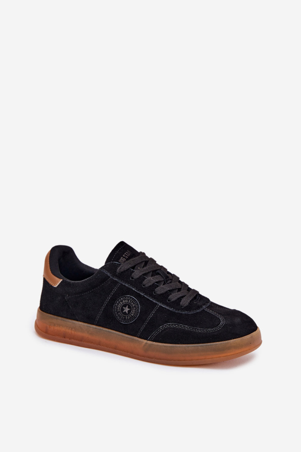 Step In Style Black Suede Trainers - view 2