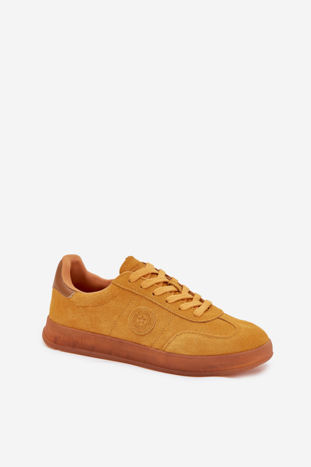Step In Style Yellow Suede Trainers - view 2