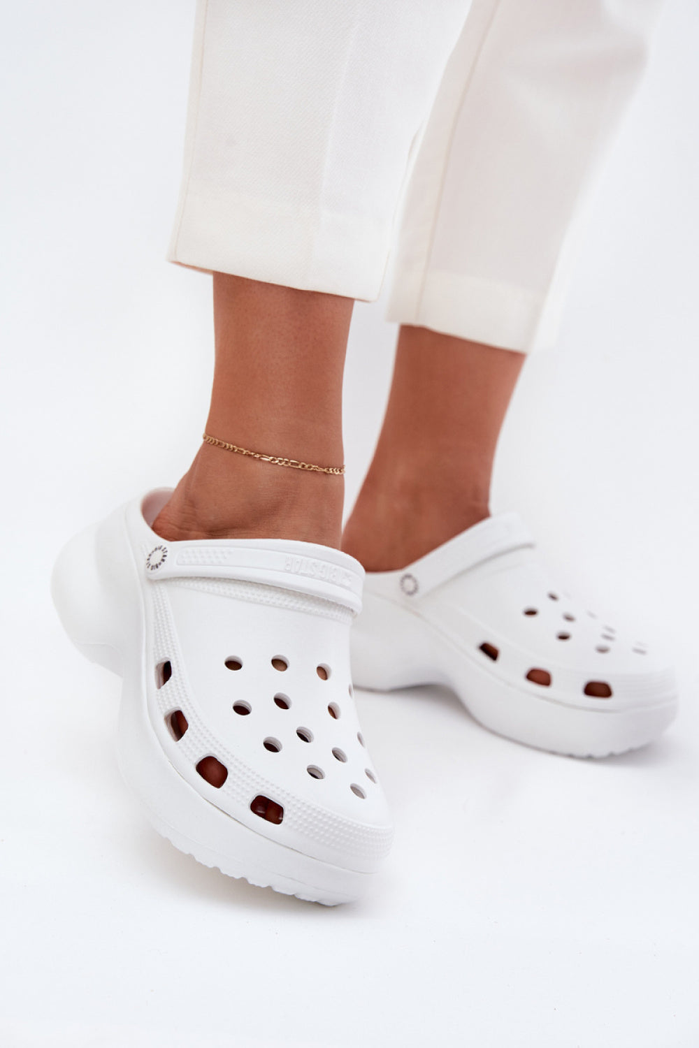 Step In Style White Flip Flops