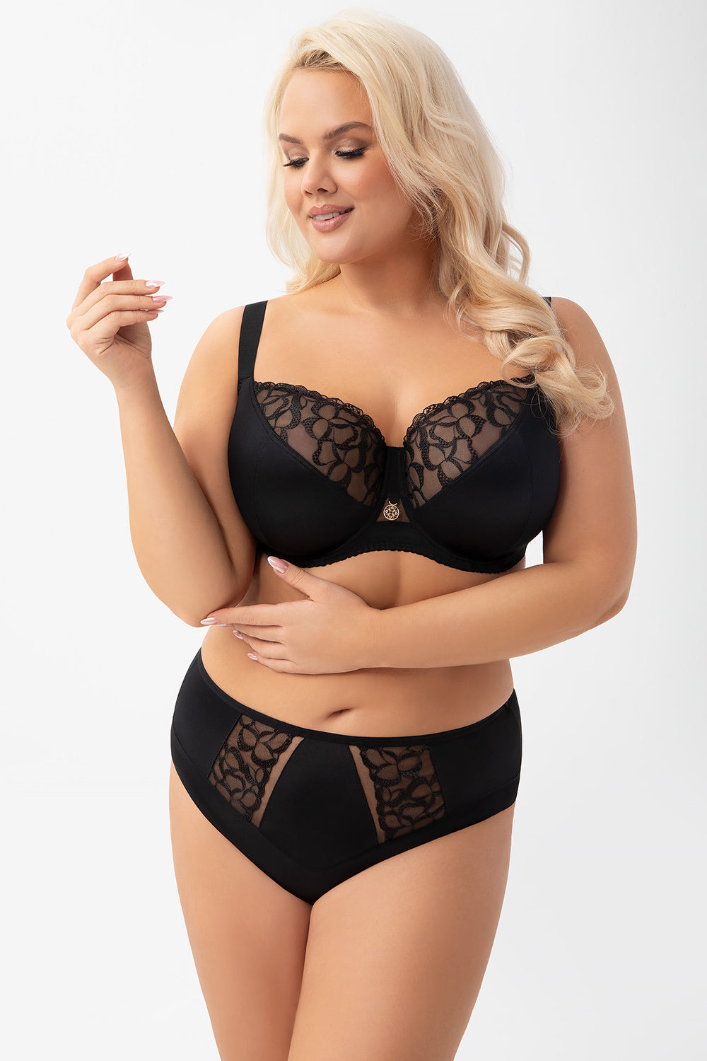 Gorsenia Lingerie Isla Black Padded Underwired Soft Bra - view 2