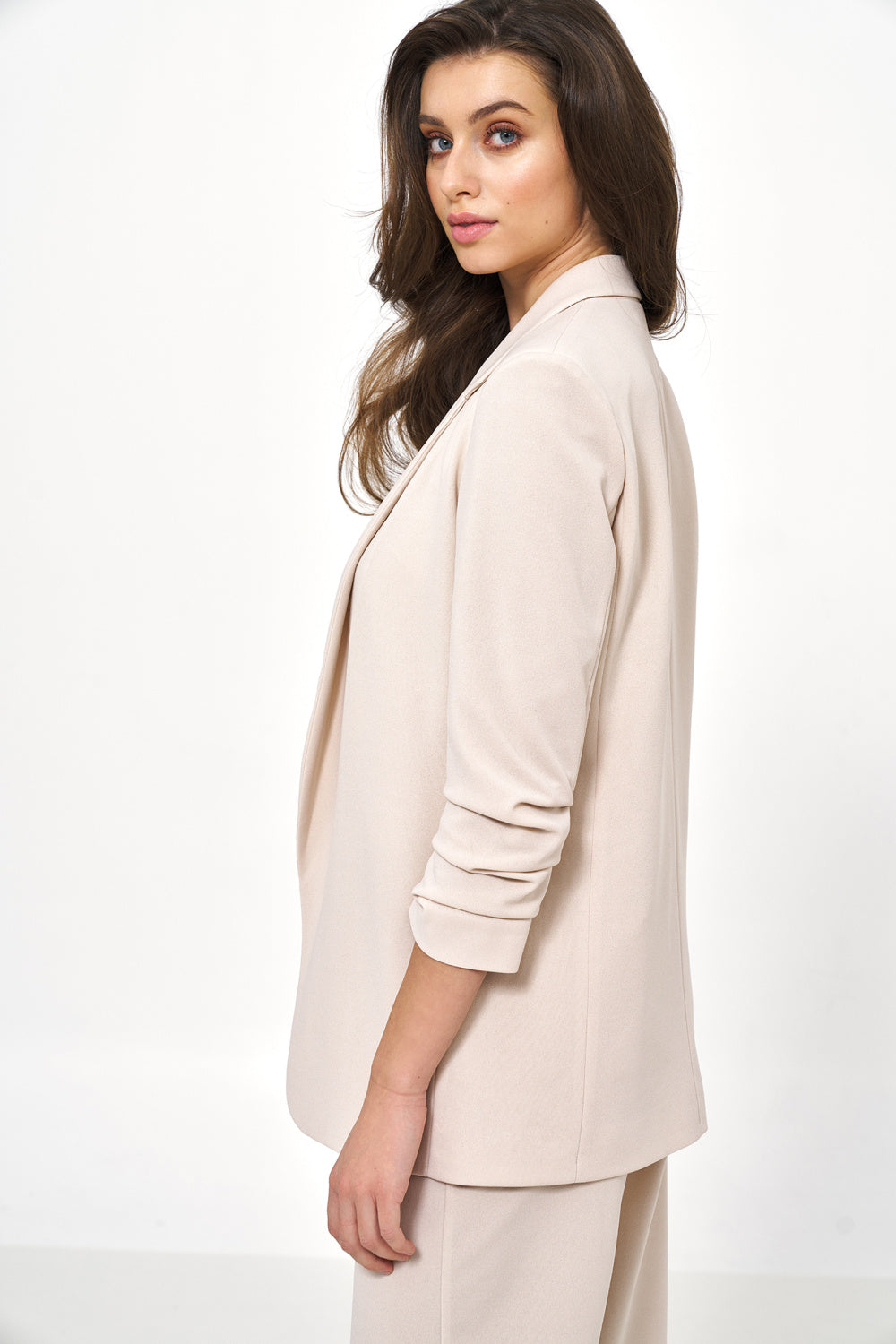 Nife Beige Polyester Jacket - view 2