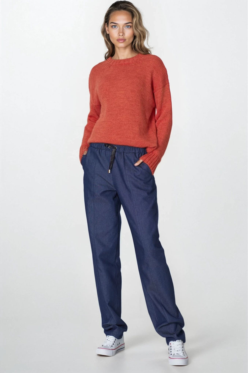 Nife Denim Blue Trousers