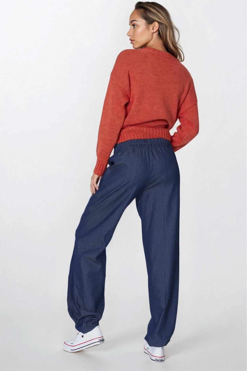 Nife Denim Blue Trousers - view 3
