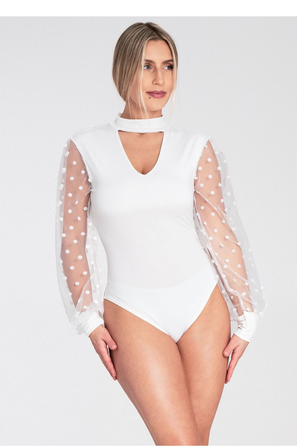 Figl White Polyester Shapewear Bodysuit - view 2