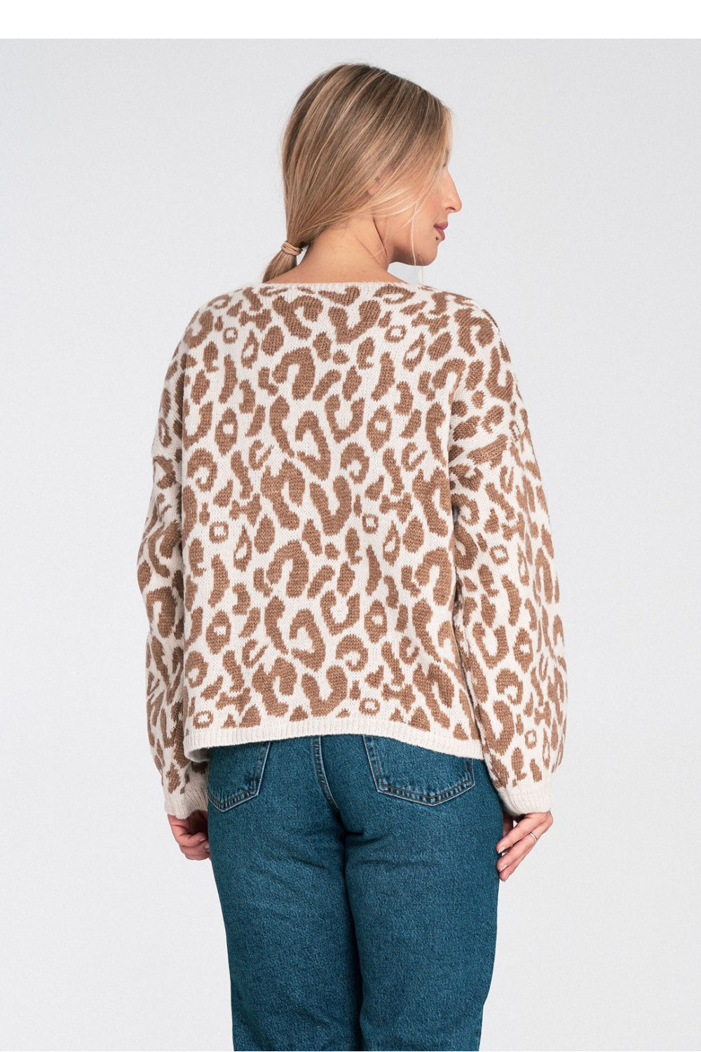 Figl Beige Acrylic Cardigan - view 3