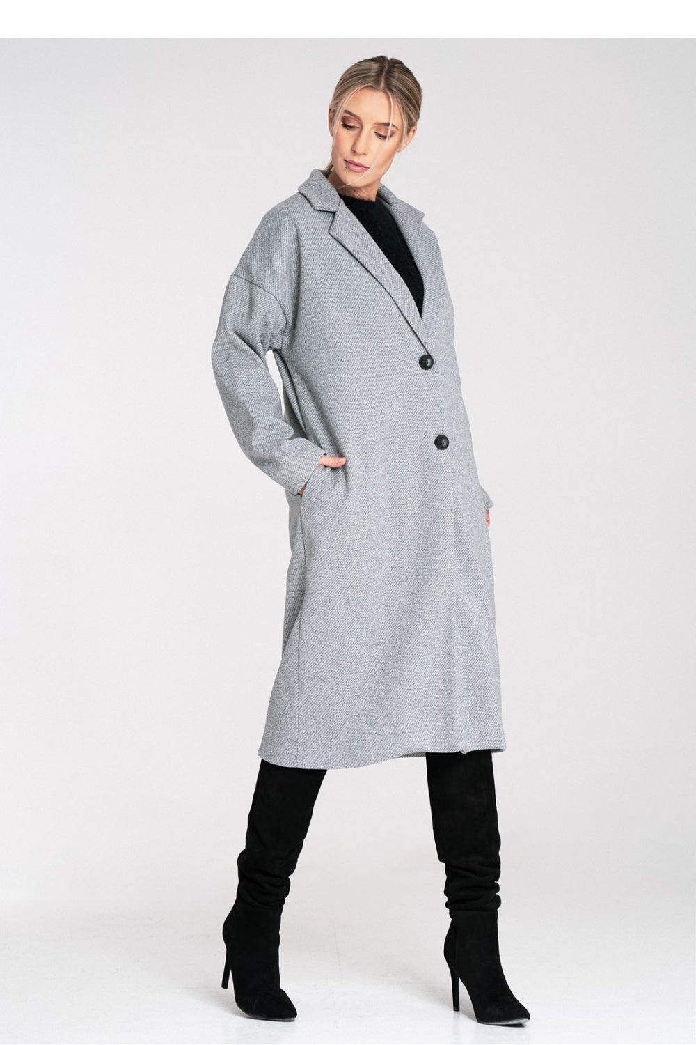 Figl Grey Coat - view 2