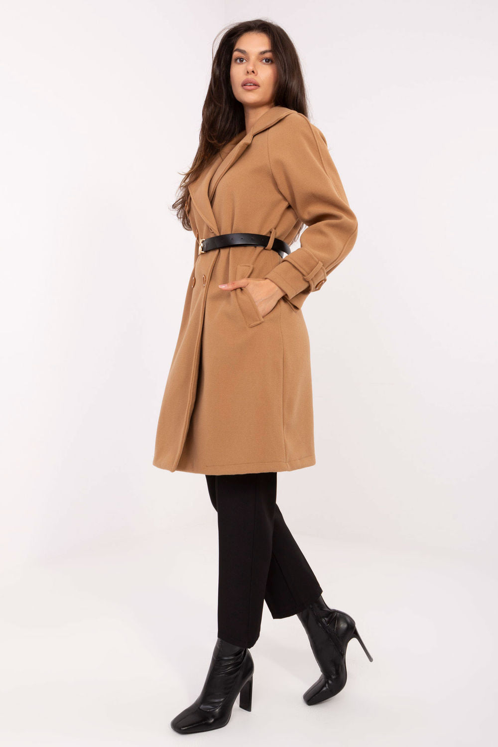 Rue Paris Camel Coat - view 2