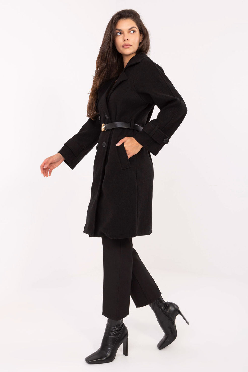 Rue Paris Black Coat - view 2