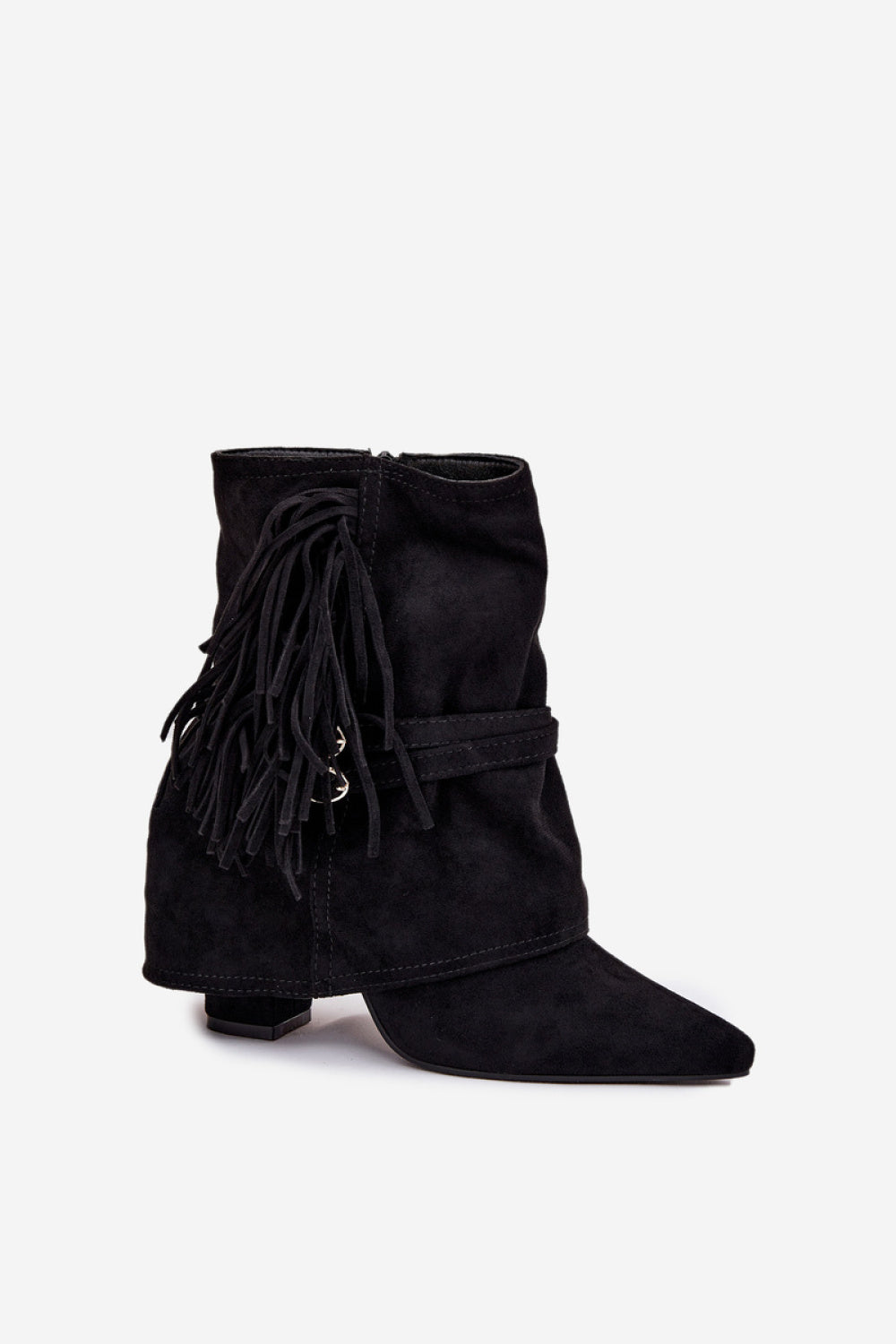 Step In Style Evelisse Black Heeled Ankle Boots - view 2