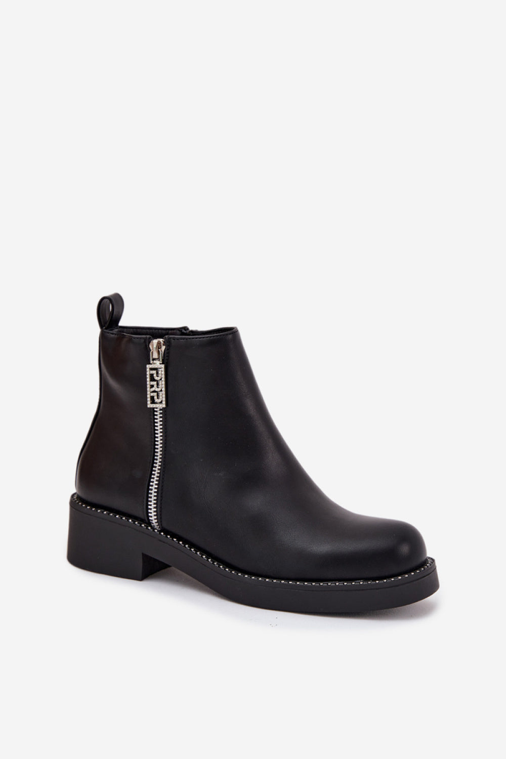 Step In Style Vionna Black Faux Leather Warm Lined Boots - view 2