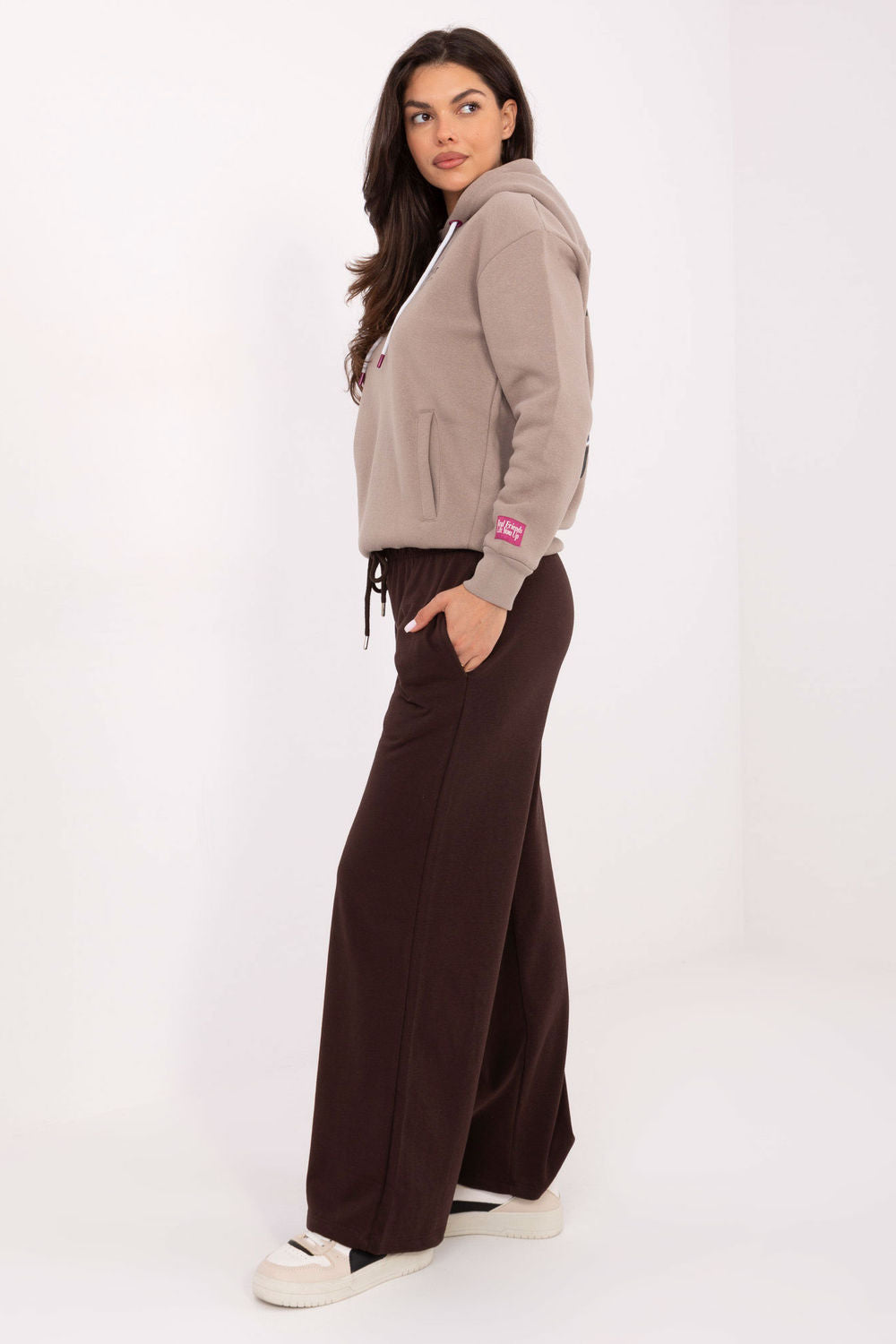 Relevance Dark Brown Cotton Joggers - view 2