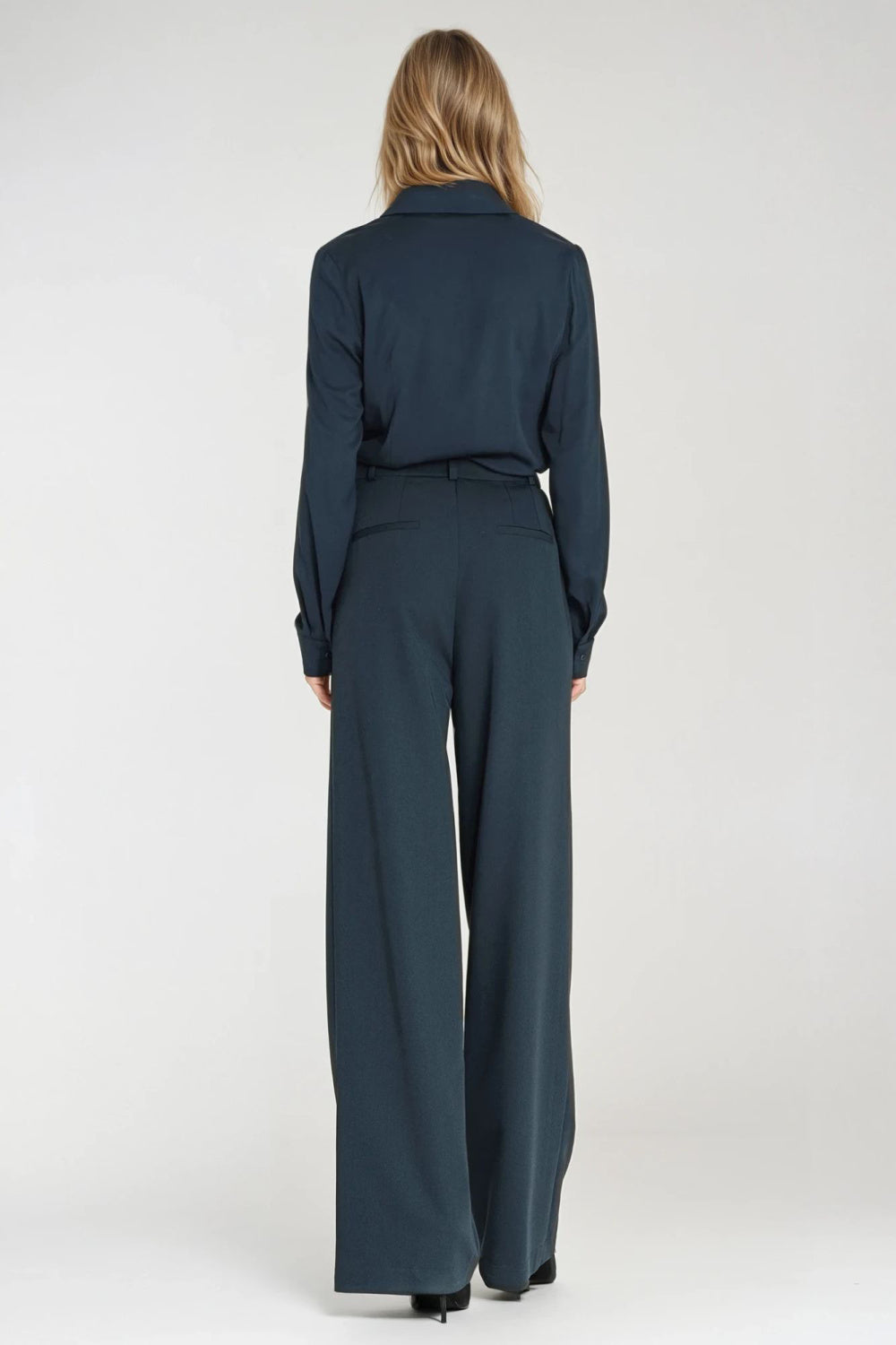 Nife Navy Bodycon Long Sleeve Top - view 3