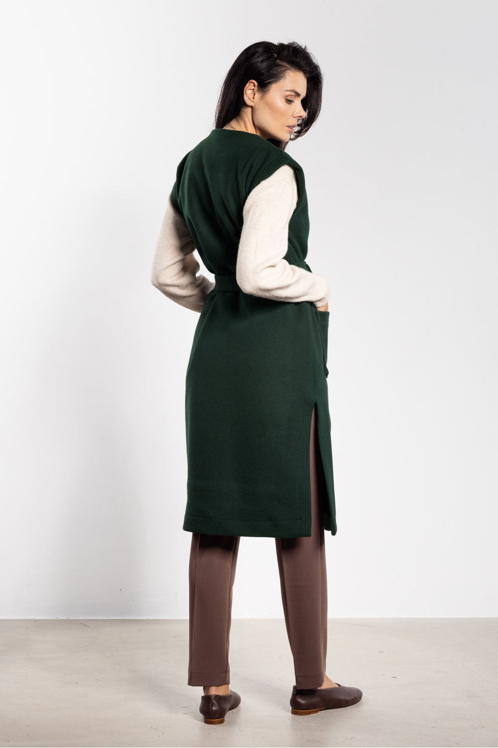 Awama Bottle Green Gilet - view 3