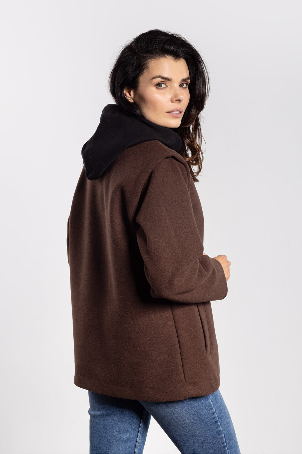 Awama Chocolate Collared Jacket - view 2