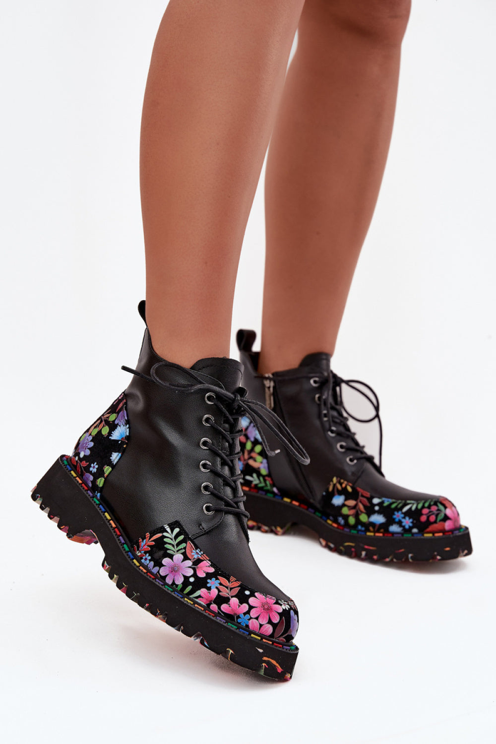 Step In Style Artiker Black Leather Warm Lined Boots
