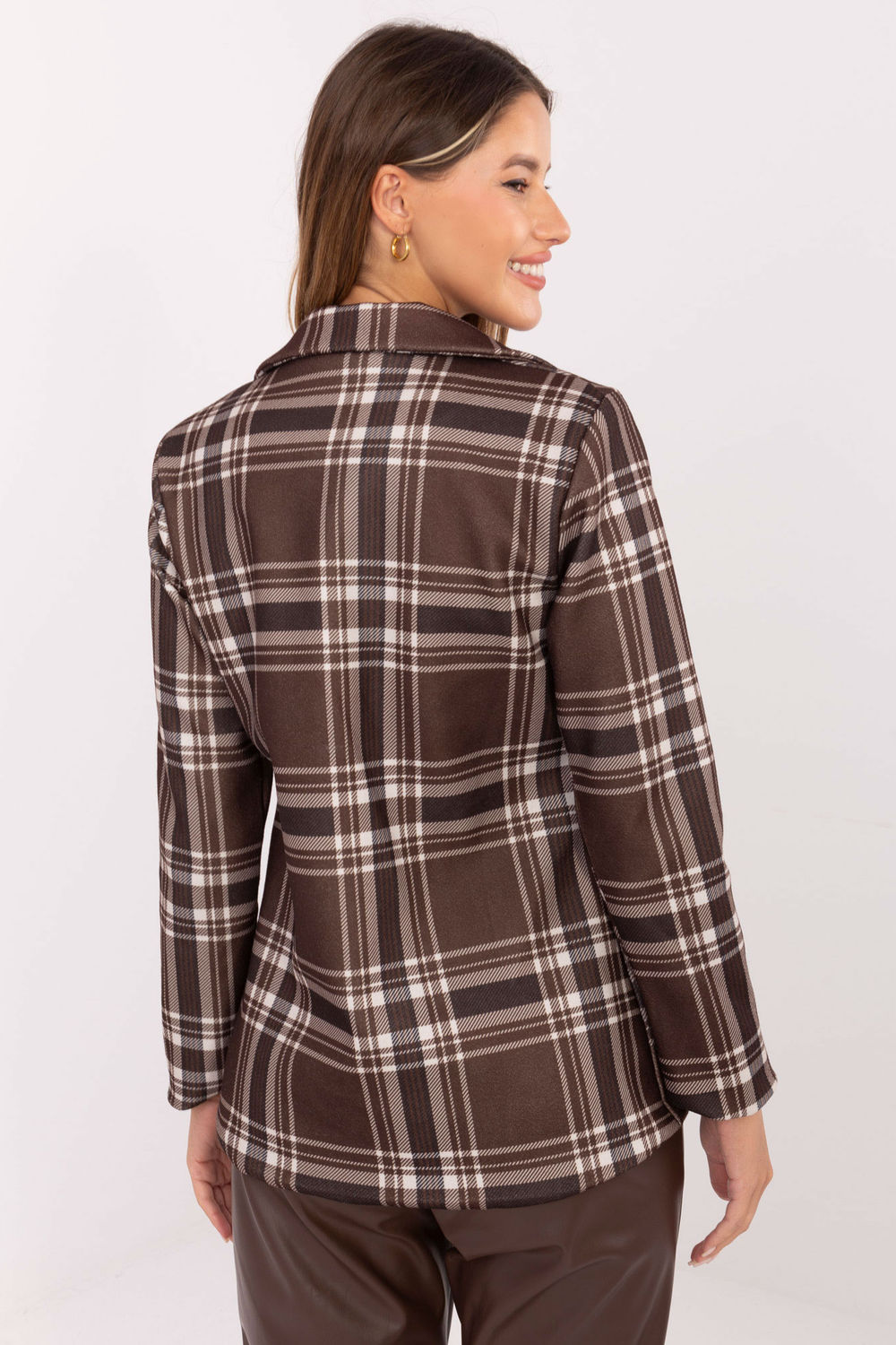 Rue Paris Brown Long Sleeve Jacket - view 3