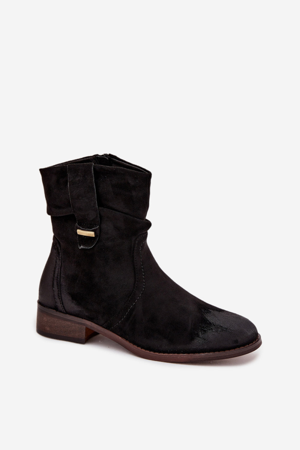Step In Style Gracia Black Faux Suede Warm Lined Boots - view 2