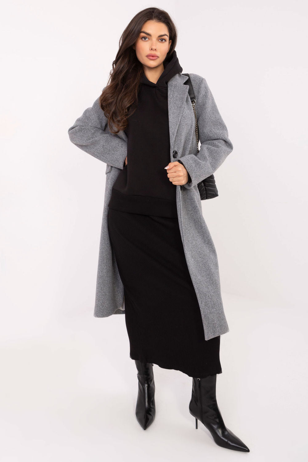 Relevance Black Hooded Long Sleeve Sweatshirt - view 4