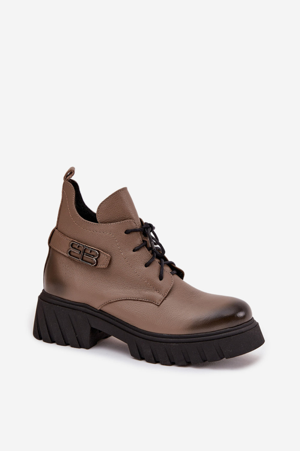 Step In Style Zazoo Dark Beige Leather Warm Lined Boots - view 2