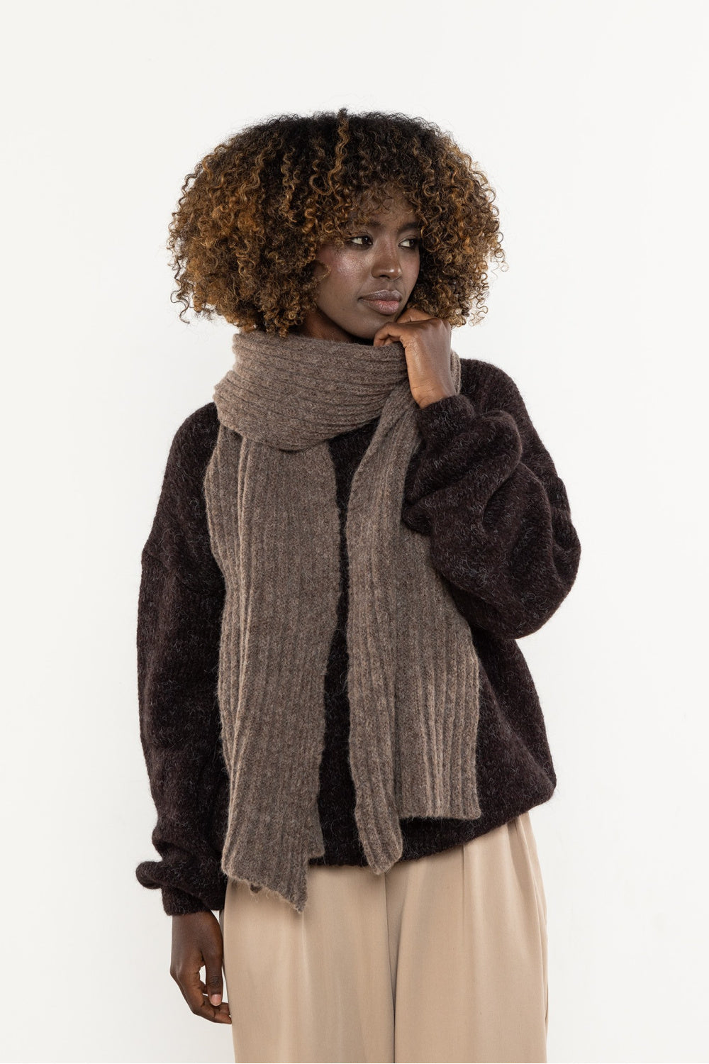 Awama Caramel Shawl - view 4