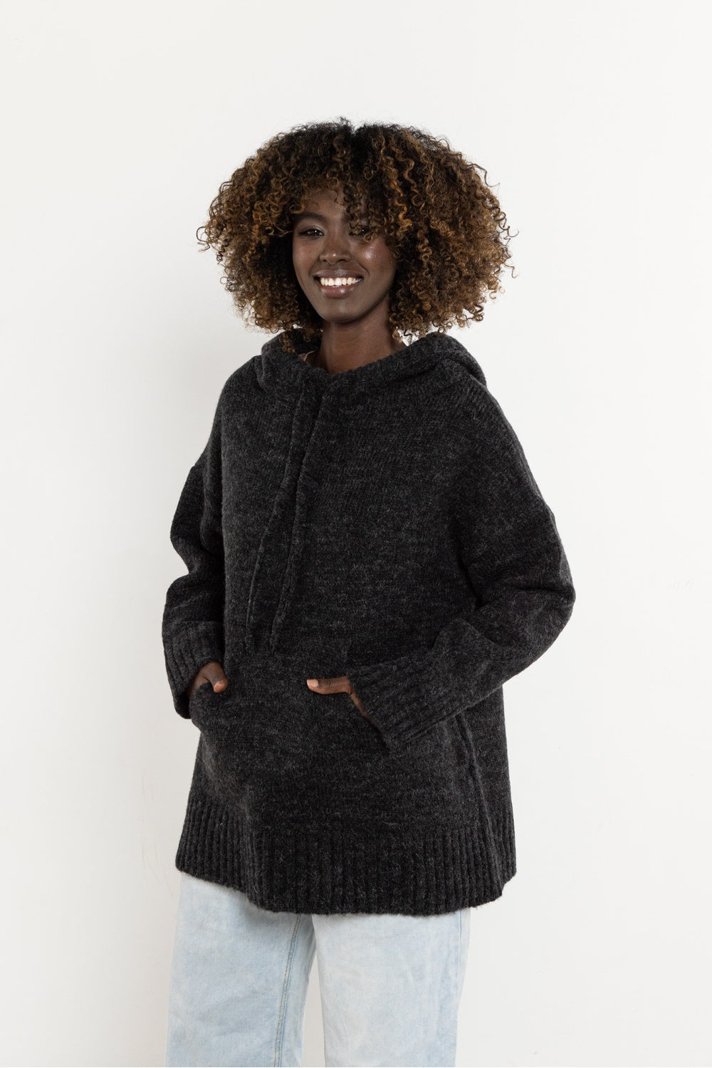 Awama Graphite Knitted Long Sleeve Jumper - view 2